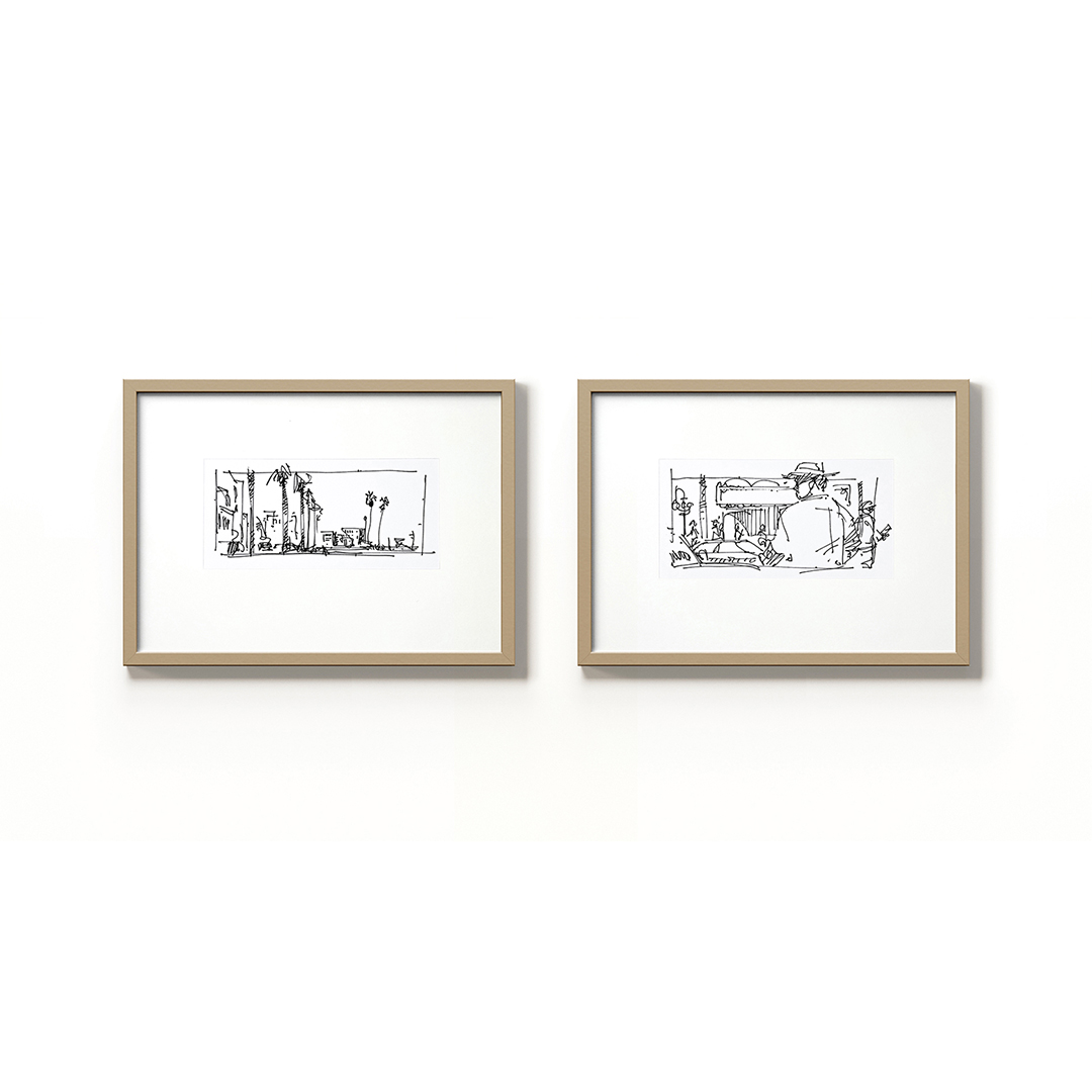 Two Tropical City Scenes