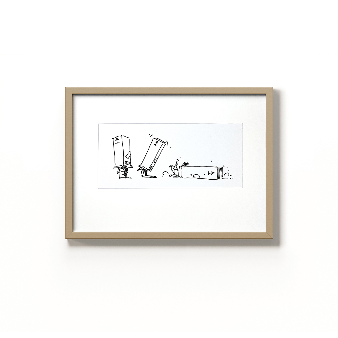 The Cardboard Robot Falls