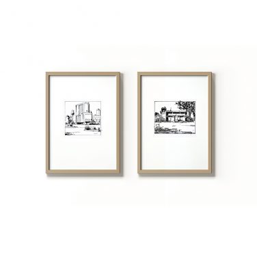 Two Square Scenes Two Square Scenes