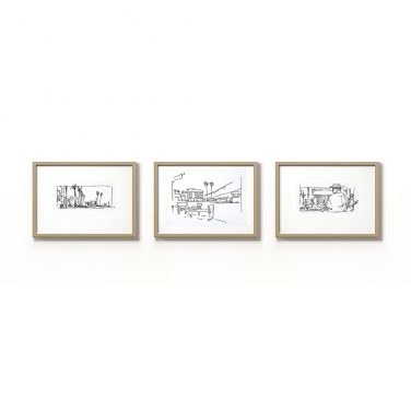 Three Tropical City Scenes Three Tropical City Scenes