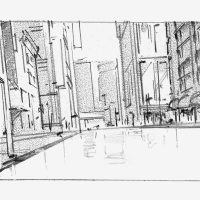 City Street Sketch Timelapse City Street Sketch Timelapse