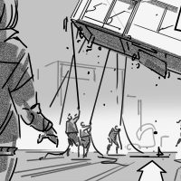 Lidl Alien Storyboard
